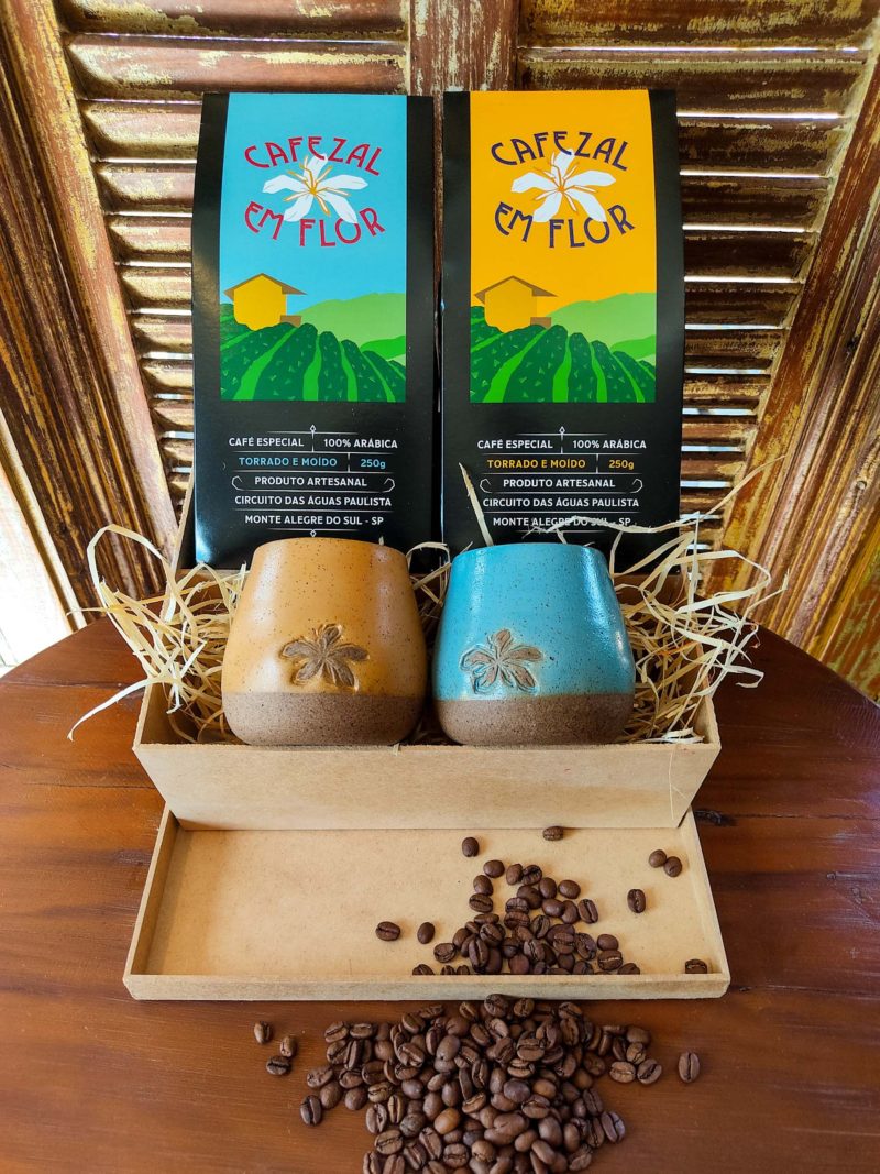 Kit Artesanal Cafés Especiais e Copos 2 Variedades 500g | Cafezal em Flor